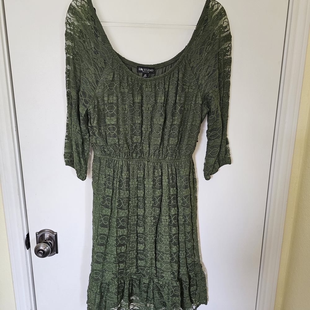 Green Lace Dress by Universal Thread